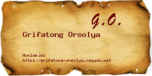 Grifatong Orsolya névjegykártya